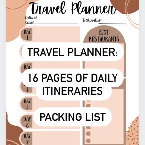 Travel planner and checklist