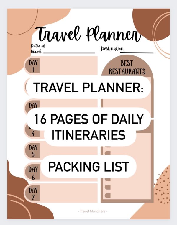 Travel planner and checklist