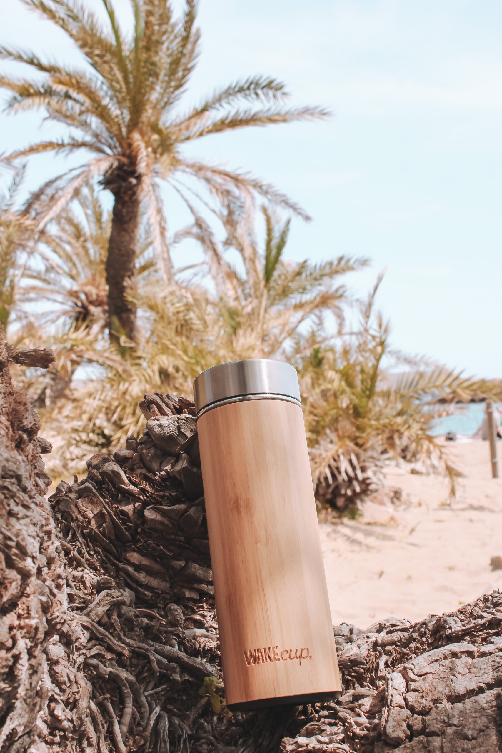 Wakecup WAKECup: Bamboo Bottle & Backpack - Travel Munchers